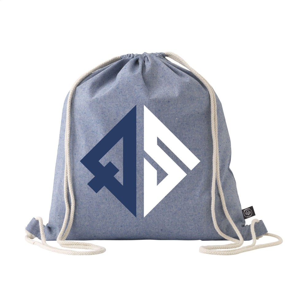 GRS Recycled Cotton PromoBag (180 g/m²) Rucksack - blau