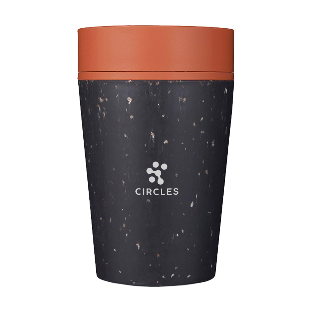 Circular&Co Recycled Coffee Cup 227 ml Kaffeebecher - grau/orange (± PMS 2020U)