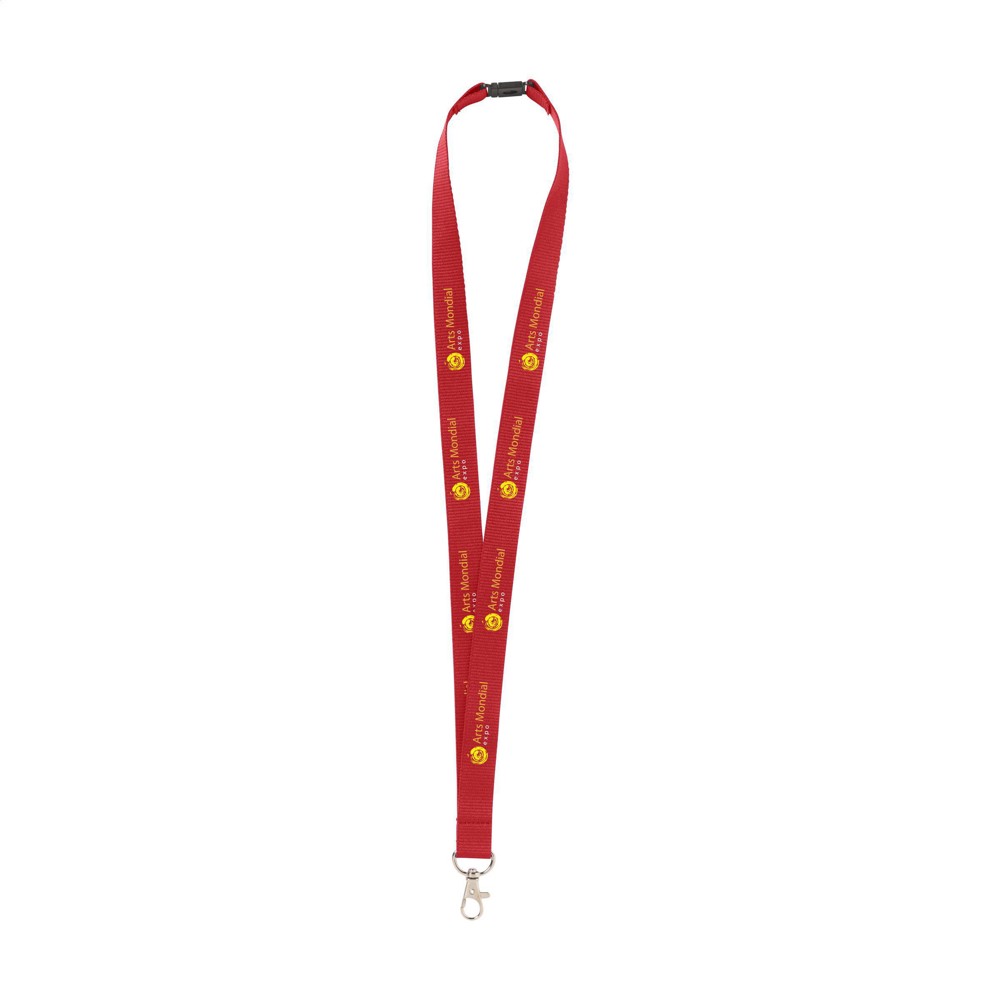 KeyCord Budget Safety 2 cm Schlüsselband - rot (± PMS 185)