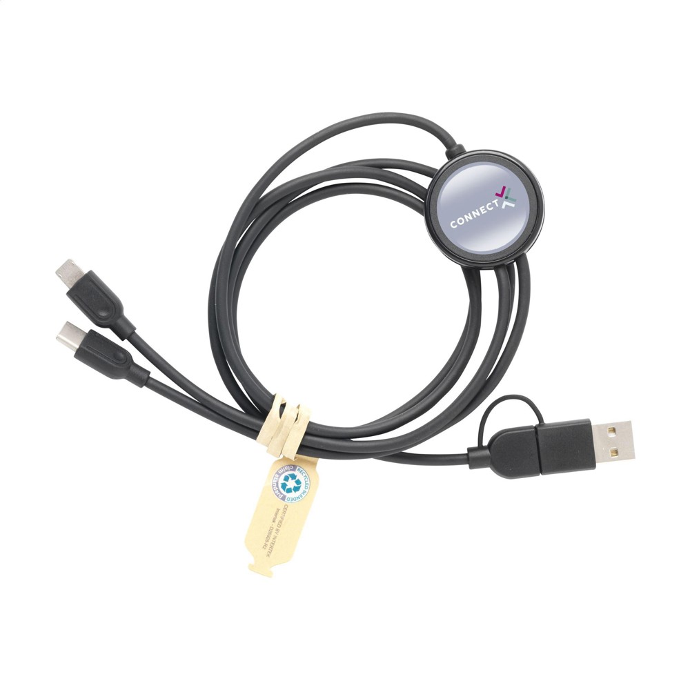 Charging Cable RCS Recycled ABS-TPE Ladekabel - schwarz