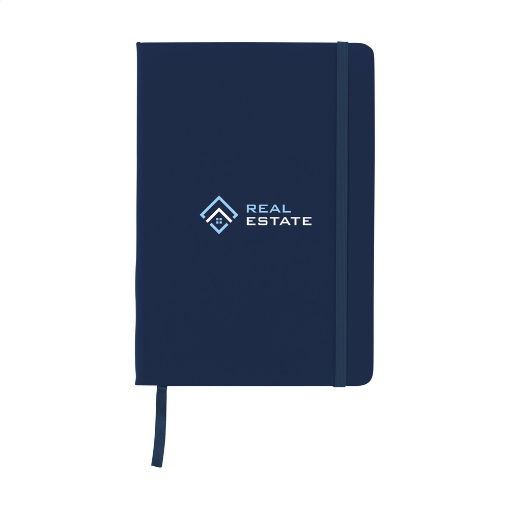 BudgetNote A5 Lines Notizbuch - marineblau (± PMS 2767C)