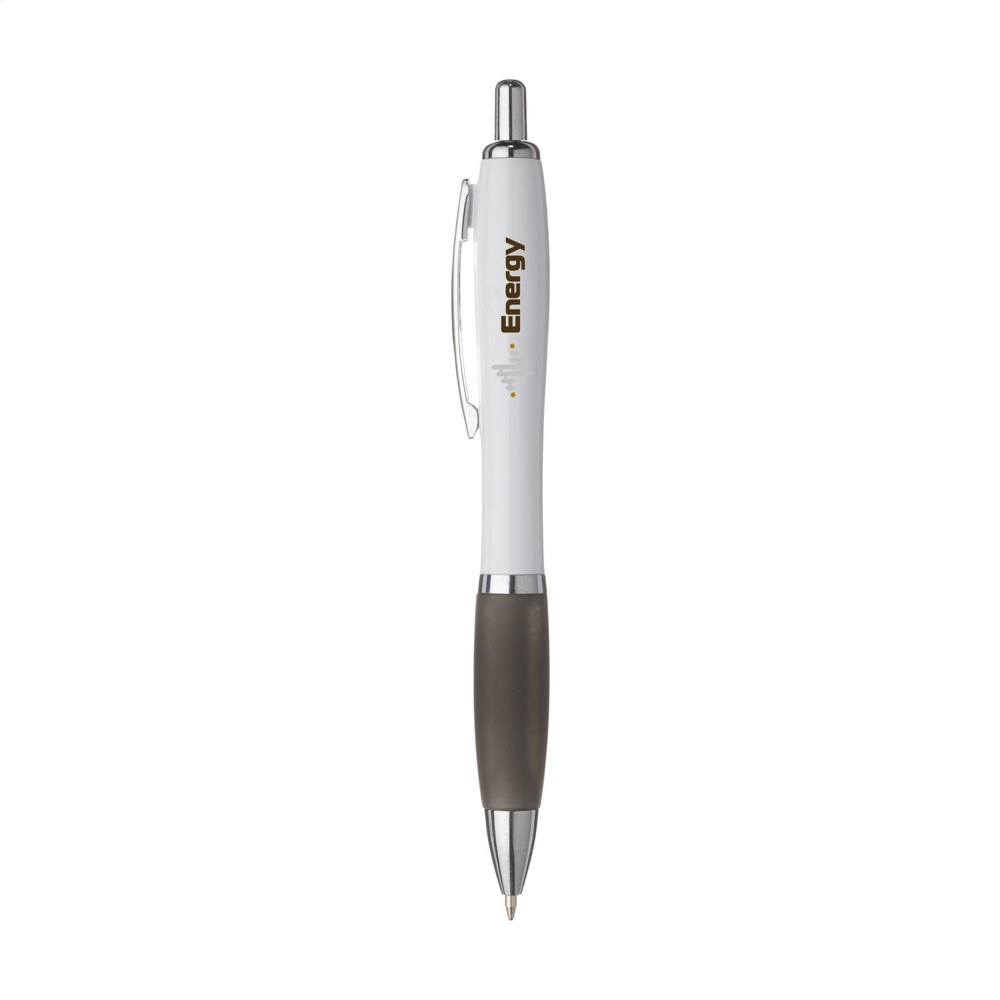 Athos White Kugelschreiber - schwarz (± PMS Black)