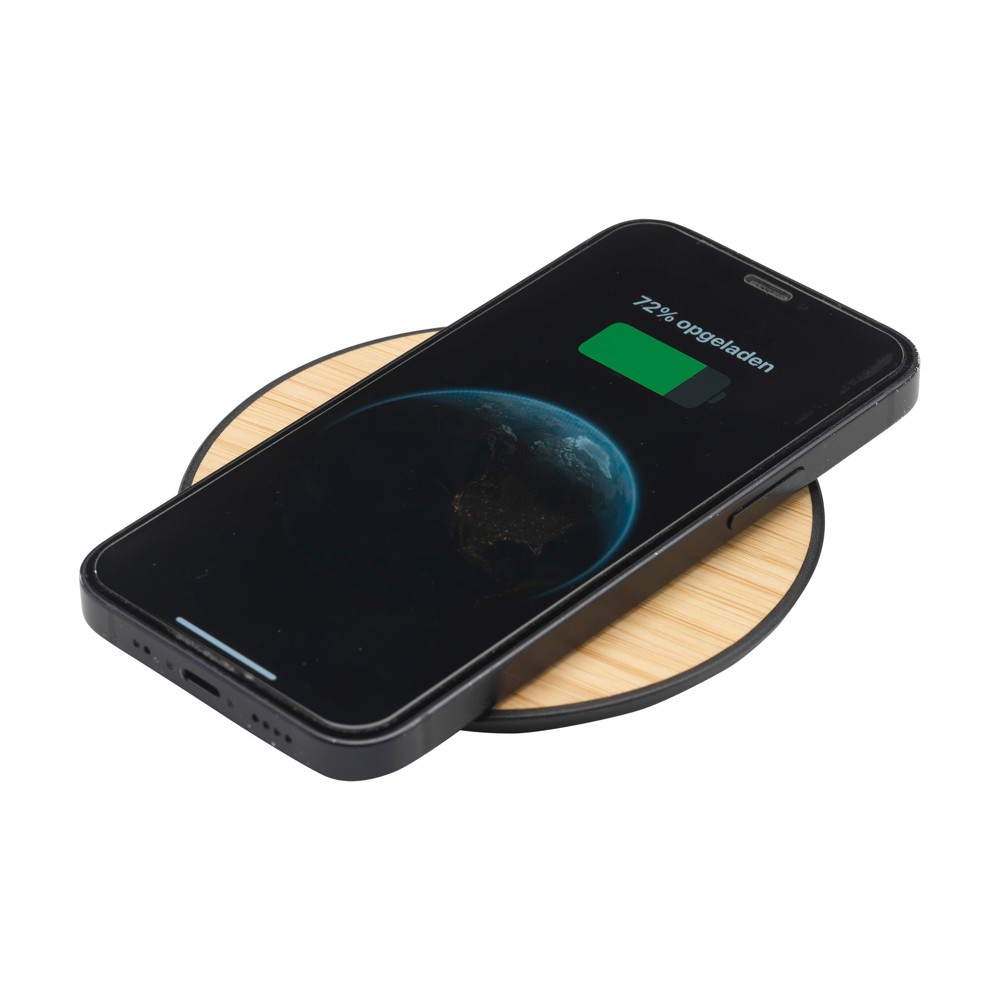 Bamboo 15W Wireless Fast Charger Schnelladegerät