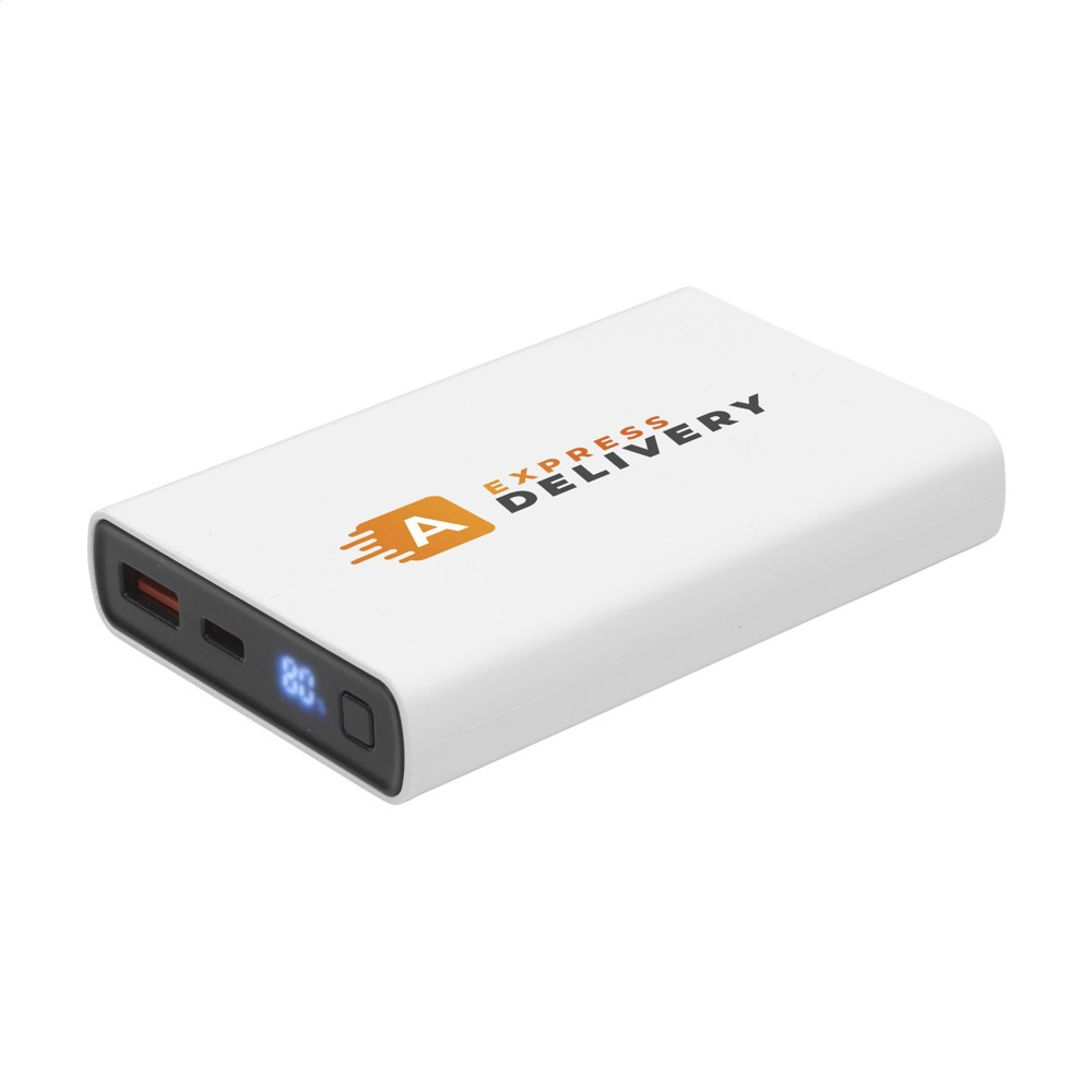 Powerbank RCS Recycled ABS 10000 Ladegerät - weiß