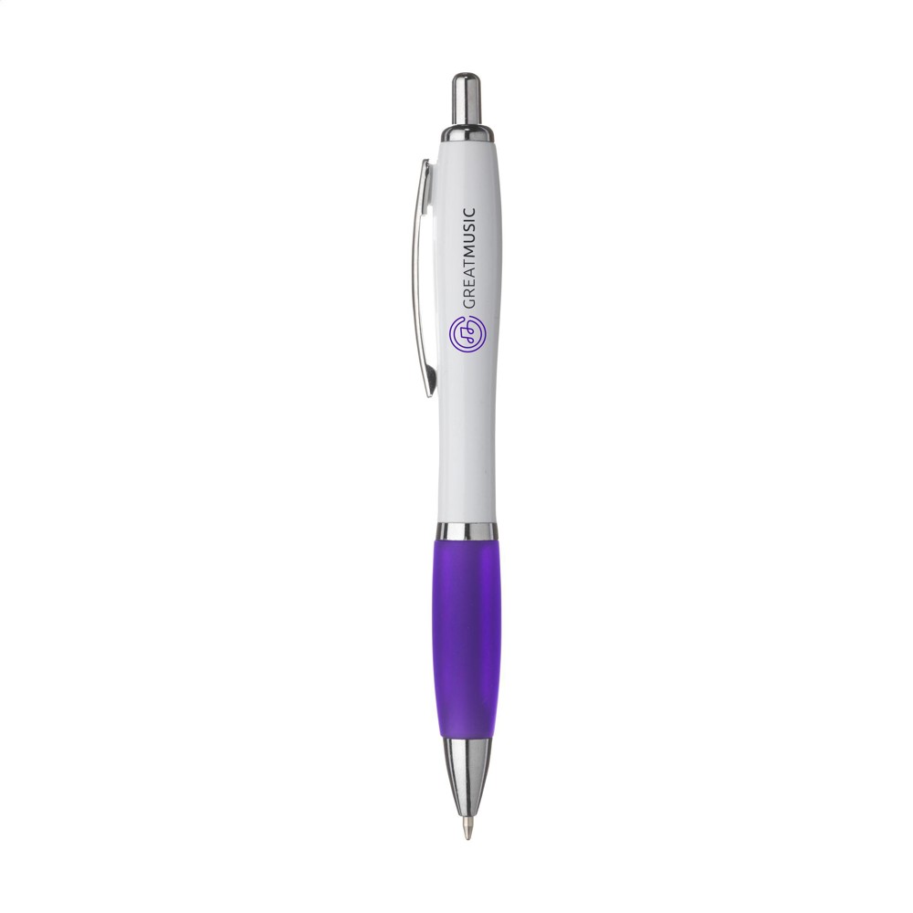 Athos White Kugelschreiber - violett (± PMS 268)