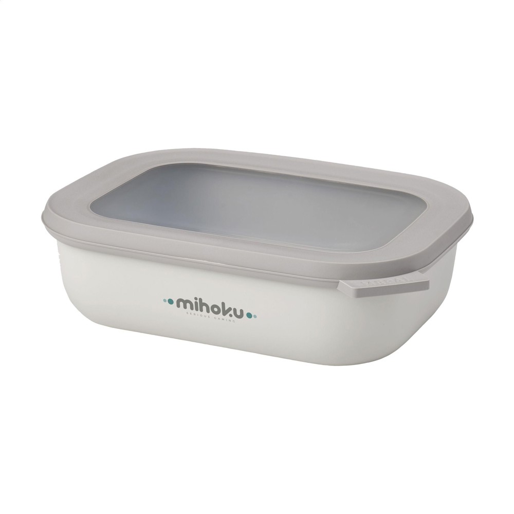 Mepal Cirqula Mehrzweckbehälter rechteckig 1 L Lunchbox - weiß (± PMS 000C)