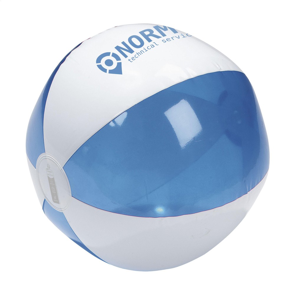 BeachBall Ø 24 cm - weiß/blau (± PMS 2194C)