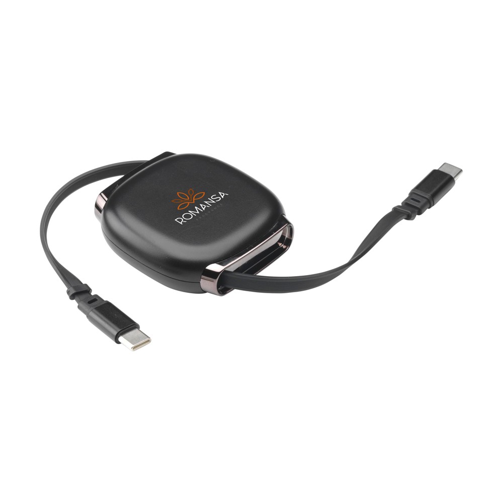 Reelio Retractable RCS R-ABS Charging Cable - schwarz