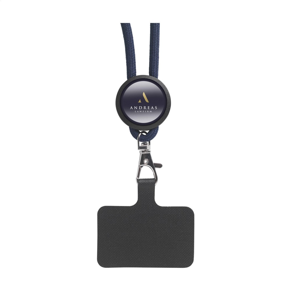 Lace Lanyard GRS RPET 0,5 cm Handy-Schlüsselband