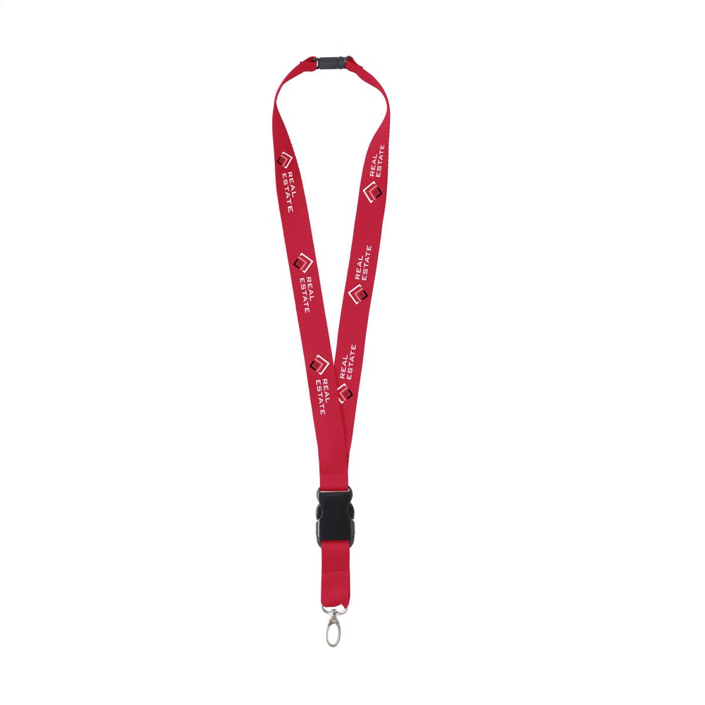 KeyCordSafety 2,4 cm Schlüsselband - rot (± PMS 200)