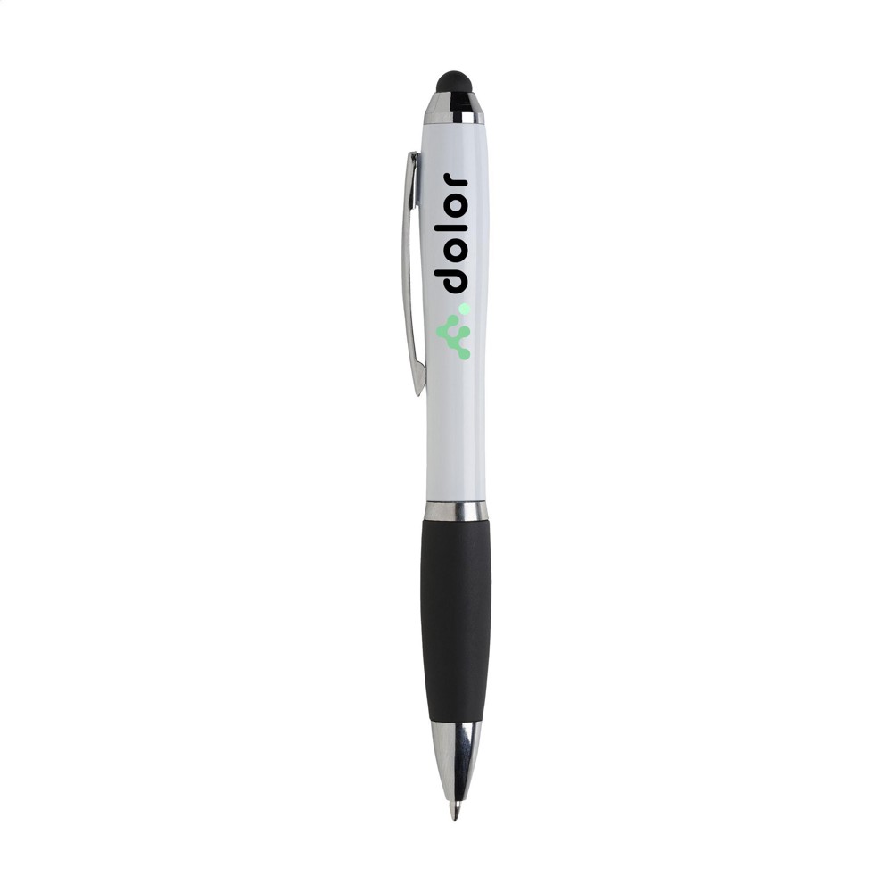 Athos Colour Touch Pen Kugelschreiber - weiß (± PMS White)