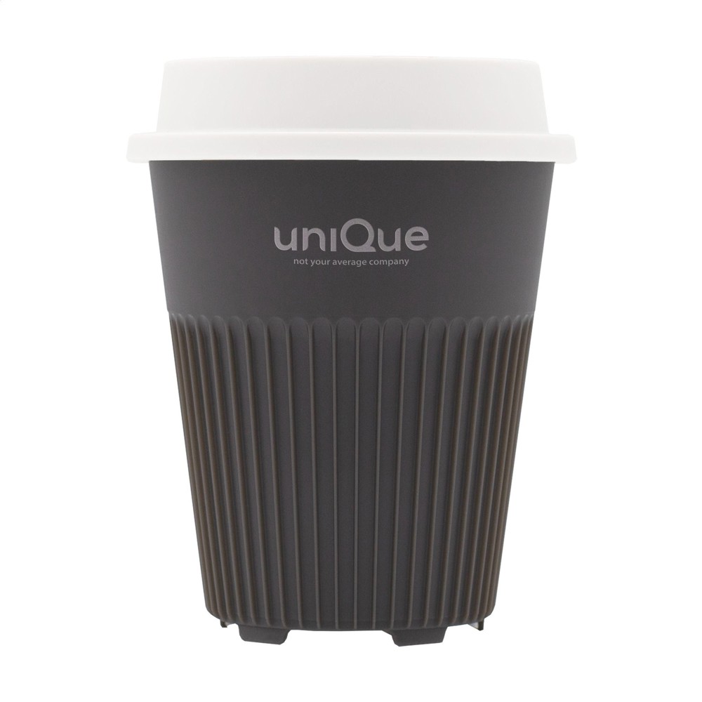 Circular&Co Returnable Cup Lid 340 ml Kaffeebecher - dunkelgrau/weiß