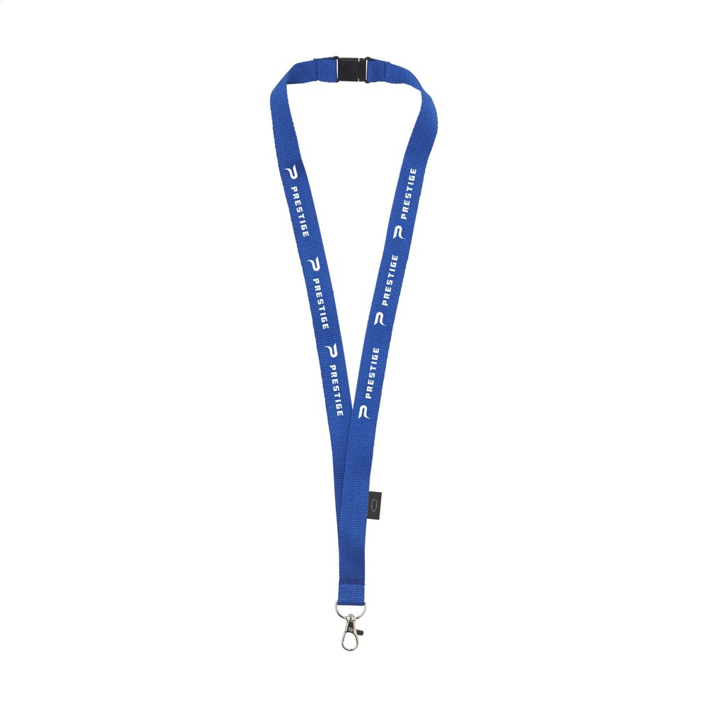 Lanyard Safety GRS RPET 2 cm Schlüsselband - blau (± PMS 293C)