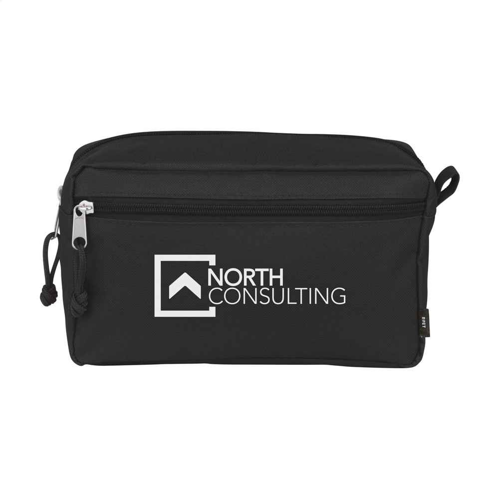 Stacey GRS RPET Kulturbeutel - schwarz (± PMS Black)