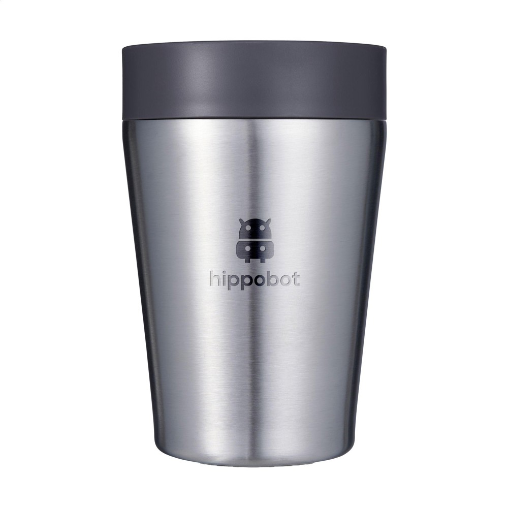 Circular&Co Recycled Stainless Steel Coffee Cup 227 ml - schwarz