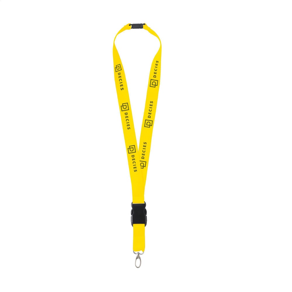 KeyCordSafety 2,4 cm Schlüsselband - gelb (± PMS 107)