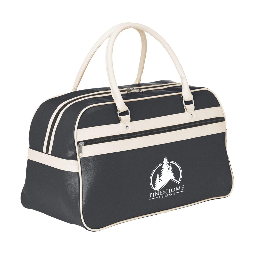 RetroSport Sporttasche - schwarz/weiß (± PMS Black)