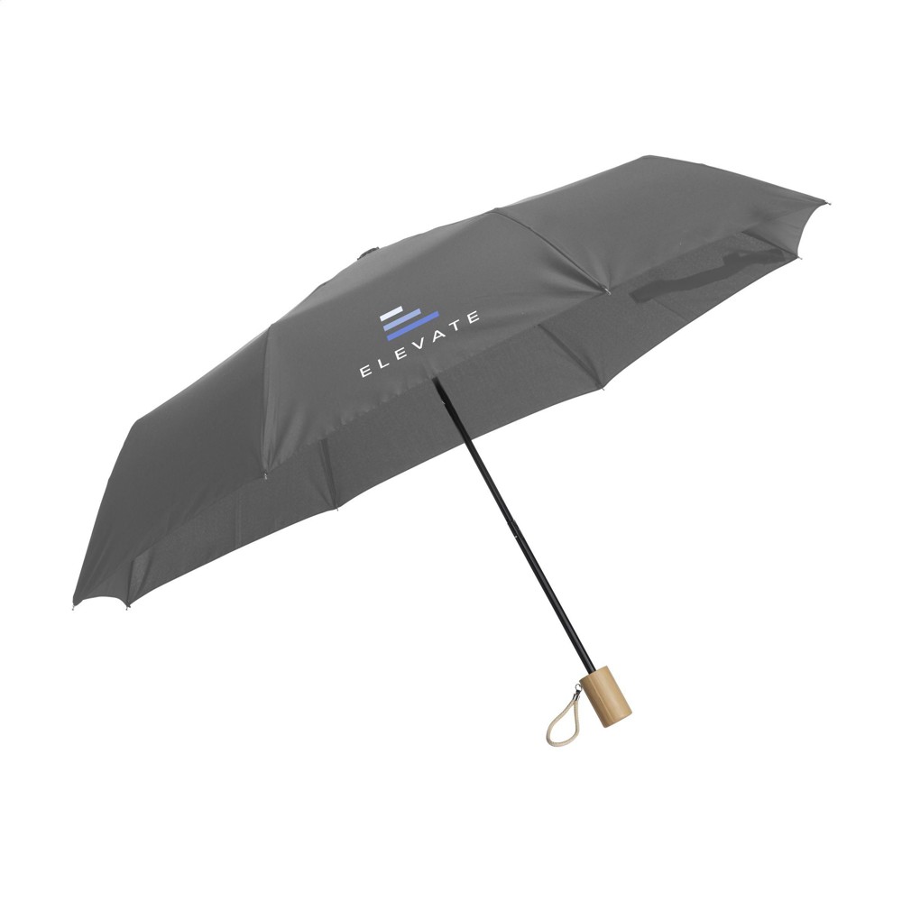 Mini Umbrella RCS RPET faltbarer Regenschirm 21 inch - grau (± PMS 423)