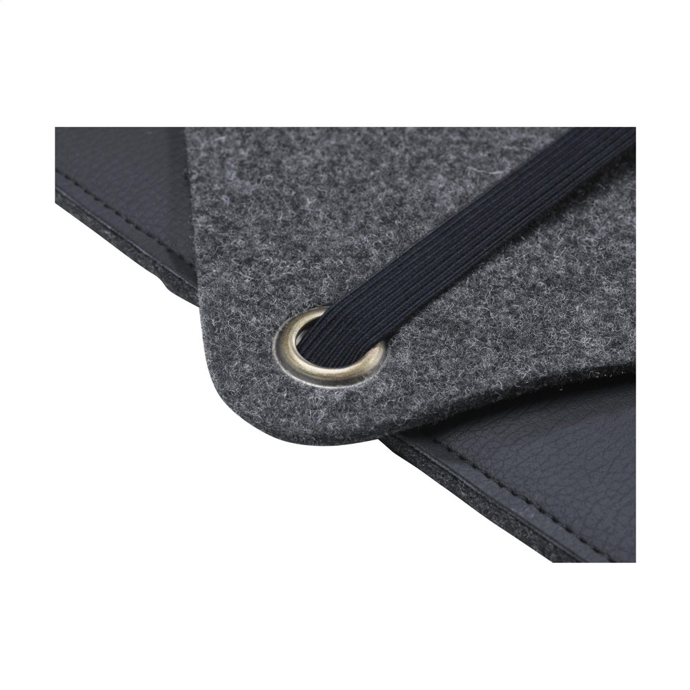 Recycled Felt & Apple Leather Laptop Sleeve 14"