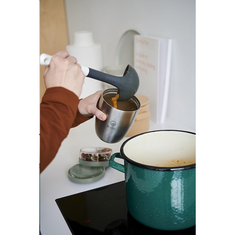 Mepal Isolierter Edelstahl Lunchpot Ellipse 500 ml - salbeigrün (± PMS 5635C)