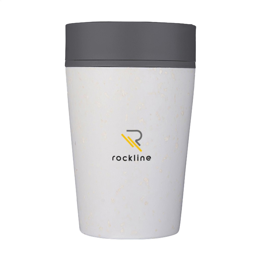 Circular&Co Recycled Coffee Cup 227 ml Kaffeebecher - weiß/schwarz (± PMS Process Black U)