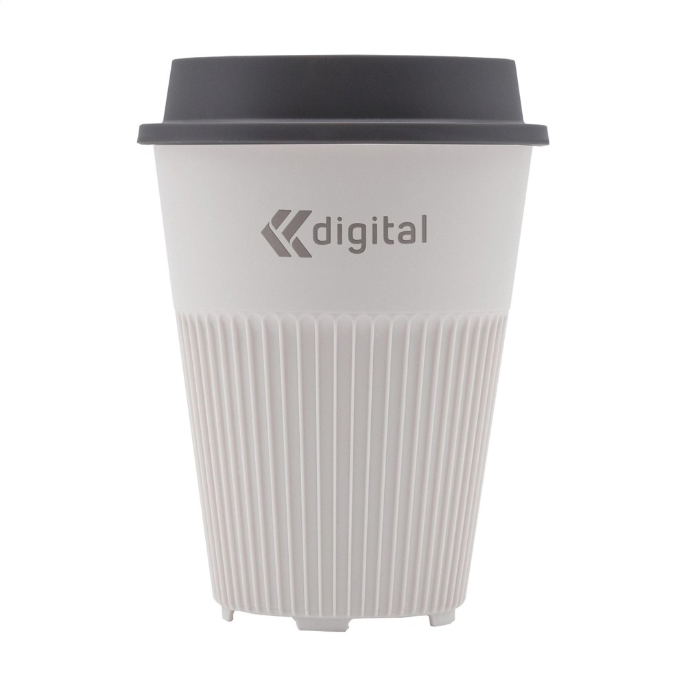 Circular&Co Returnable Cup Lid 340 ml Kaffeebecher - weiß/grau