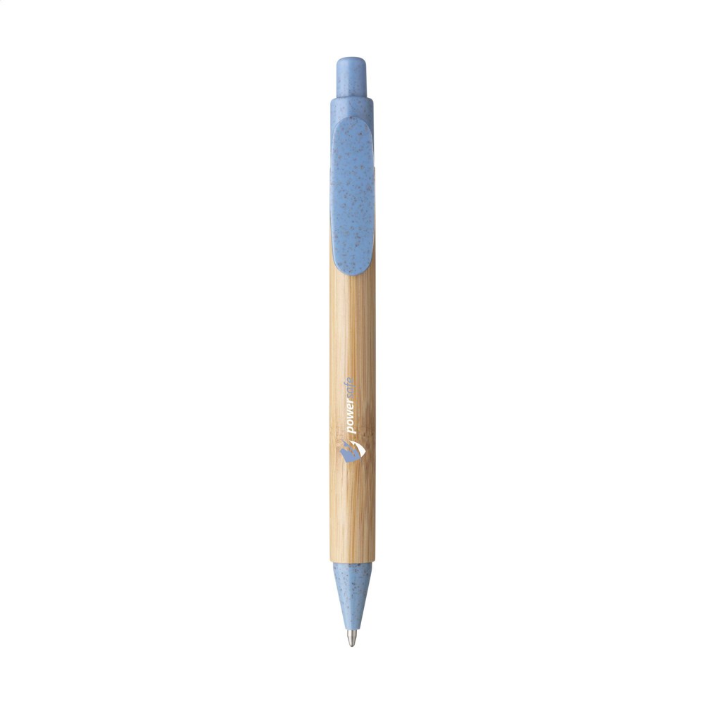 Bamboo Wheat Pen Kugelschreiber aus Weizenstroh - hellblau