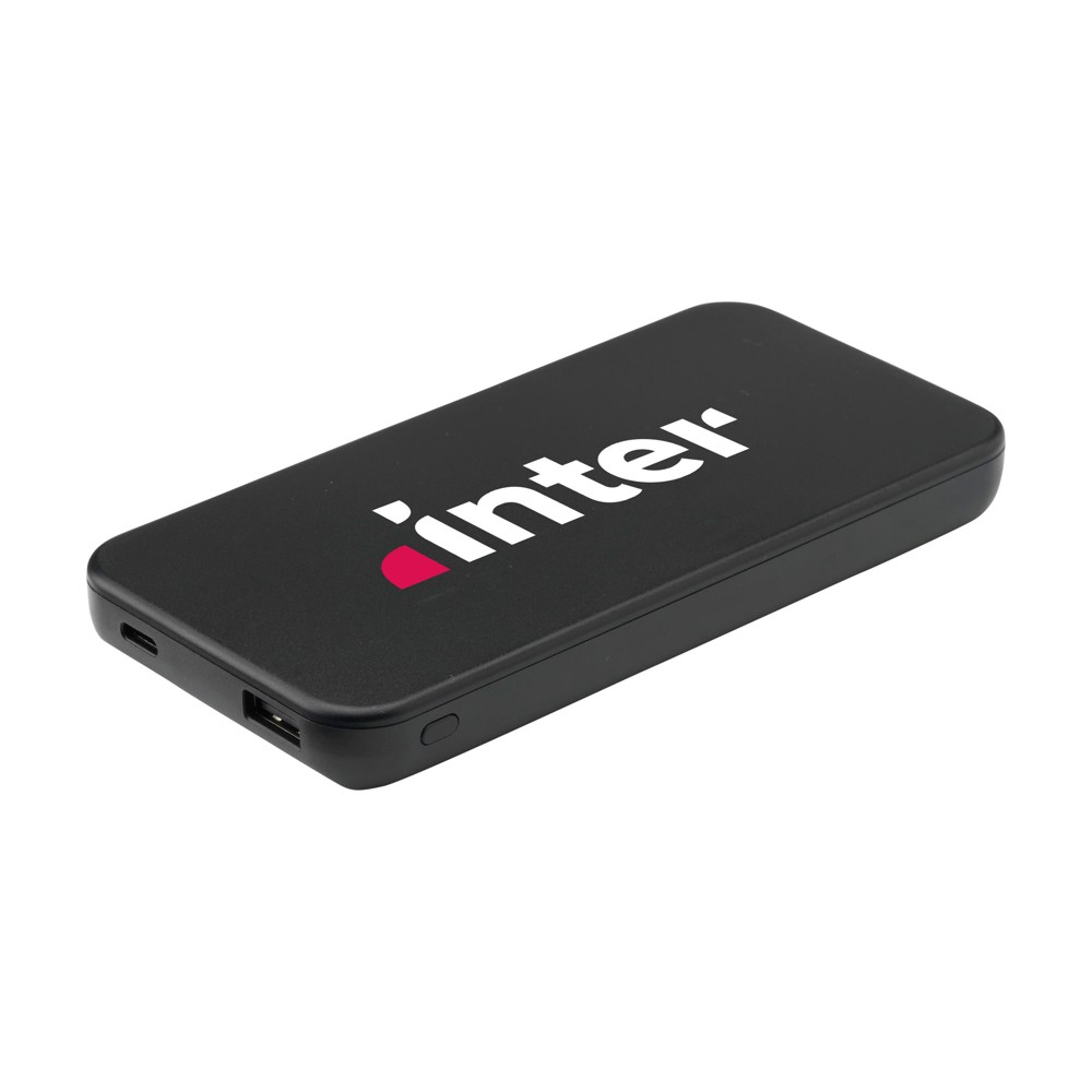 PowerKick 10000 RCS Recycled Powerbank Ladegerät - schwarz