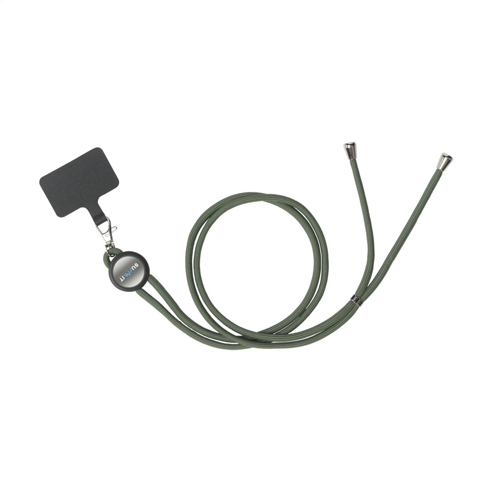 Lace Lanyard GRS RPET 0,5 cm Handy-Schlüsselband