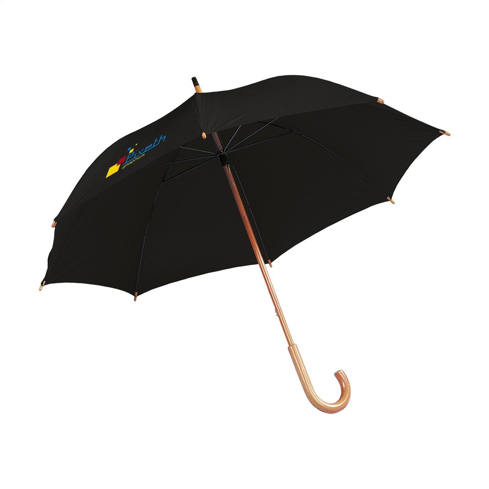 BusinessClass Regenschirm 23 inch - schwarz (± PMS Black)