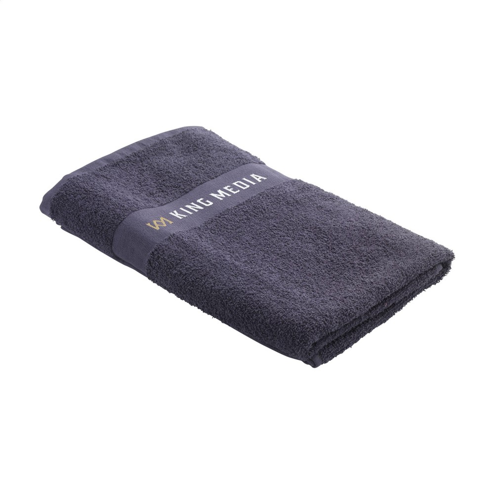 Wooosh Bath Towel GRS Recycle Cotton Mix 140 x 70 cm - dunkelgrau (± PMS 426C)