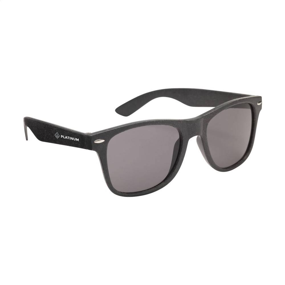 Malibu Eco Wheatstraw Sonnenbrille Weizenstroh - schwarz
