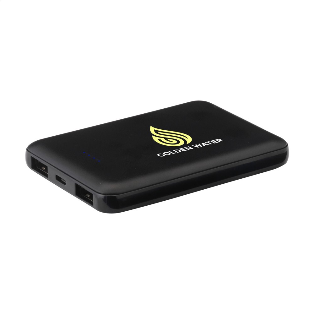 PocketPower 5000 RCS Recycled Powerbank Ladegerät - schwarz (± PMS Black)