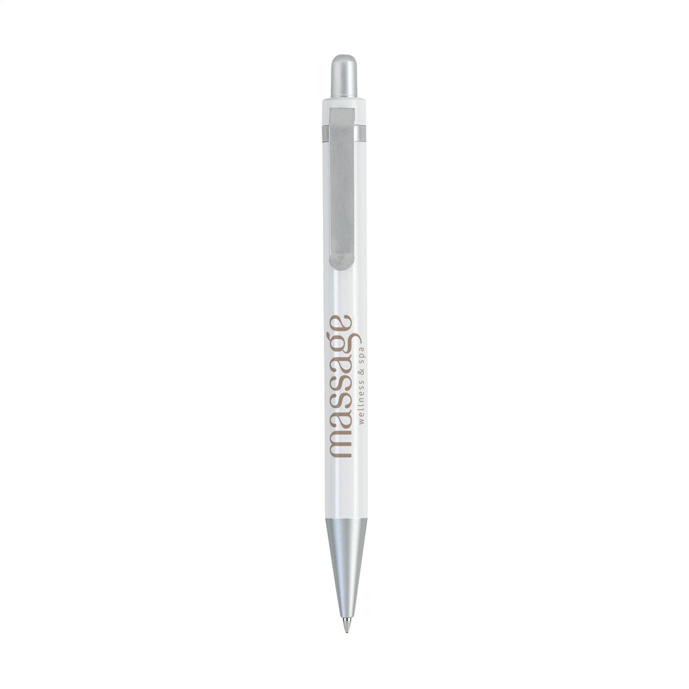 Boston Kugelschreiber - weiß (± PMS White)