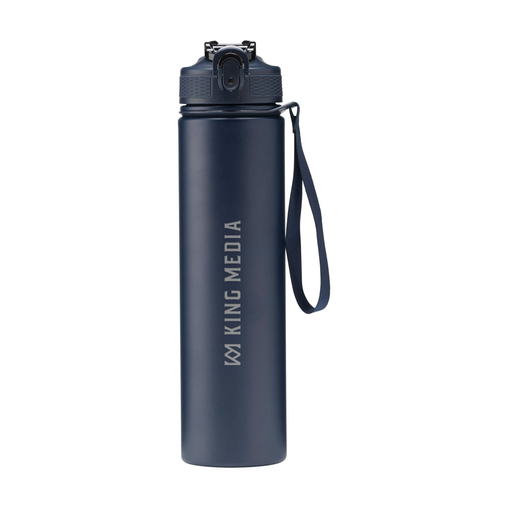 AquaSteel RCS Recycled Water Bottle 750 ml Trinkflasche - blau (± PMS 533C)