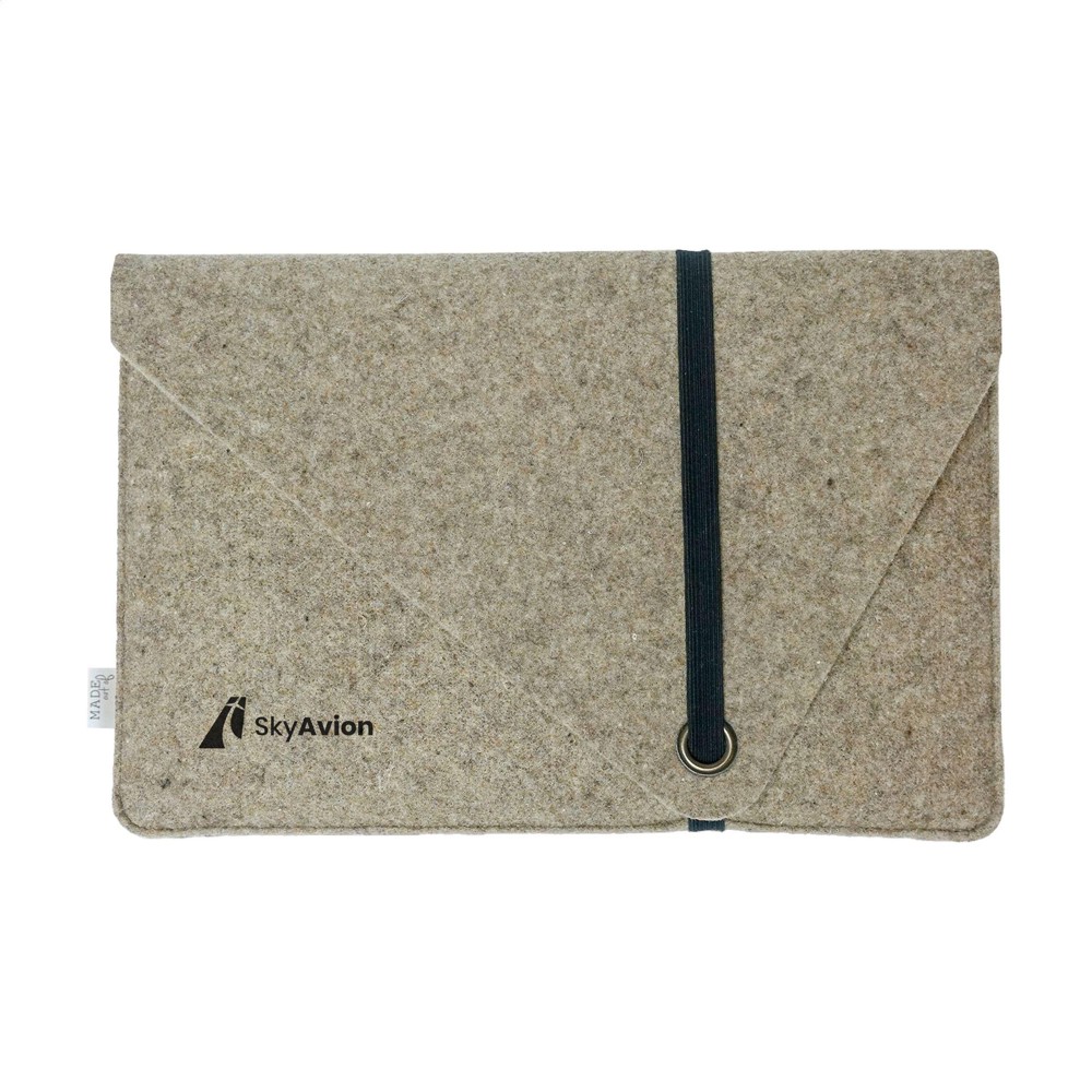 Recycled Felt Laptop Sleeve 14" - taupefarben
