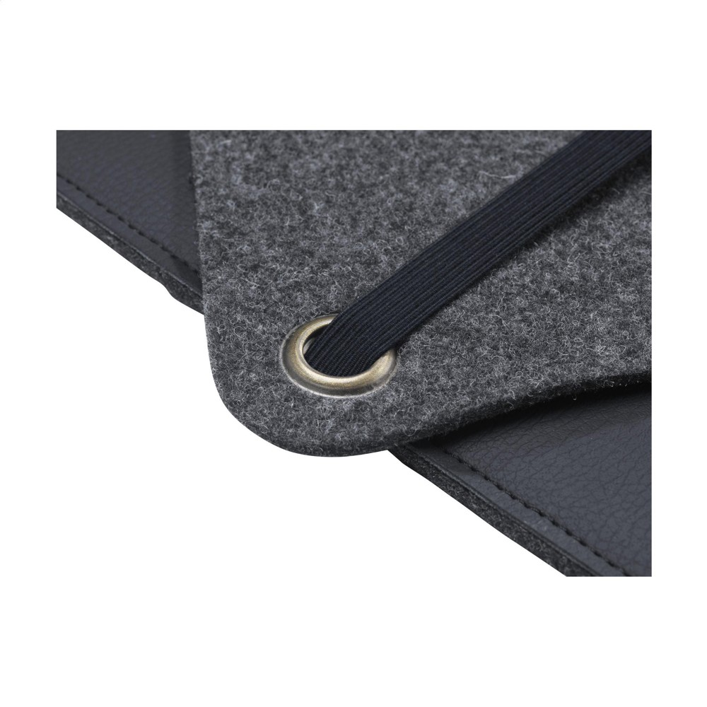 Recycled Felt & Apple Leather Laptop Sleeve 15/16"