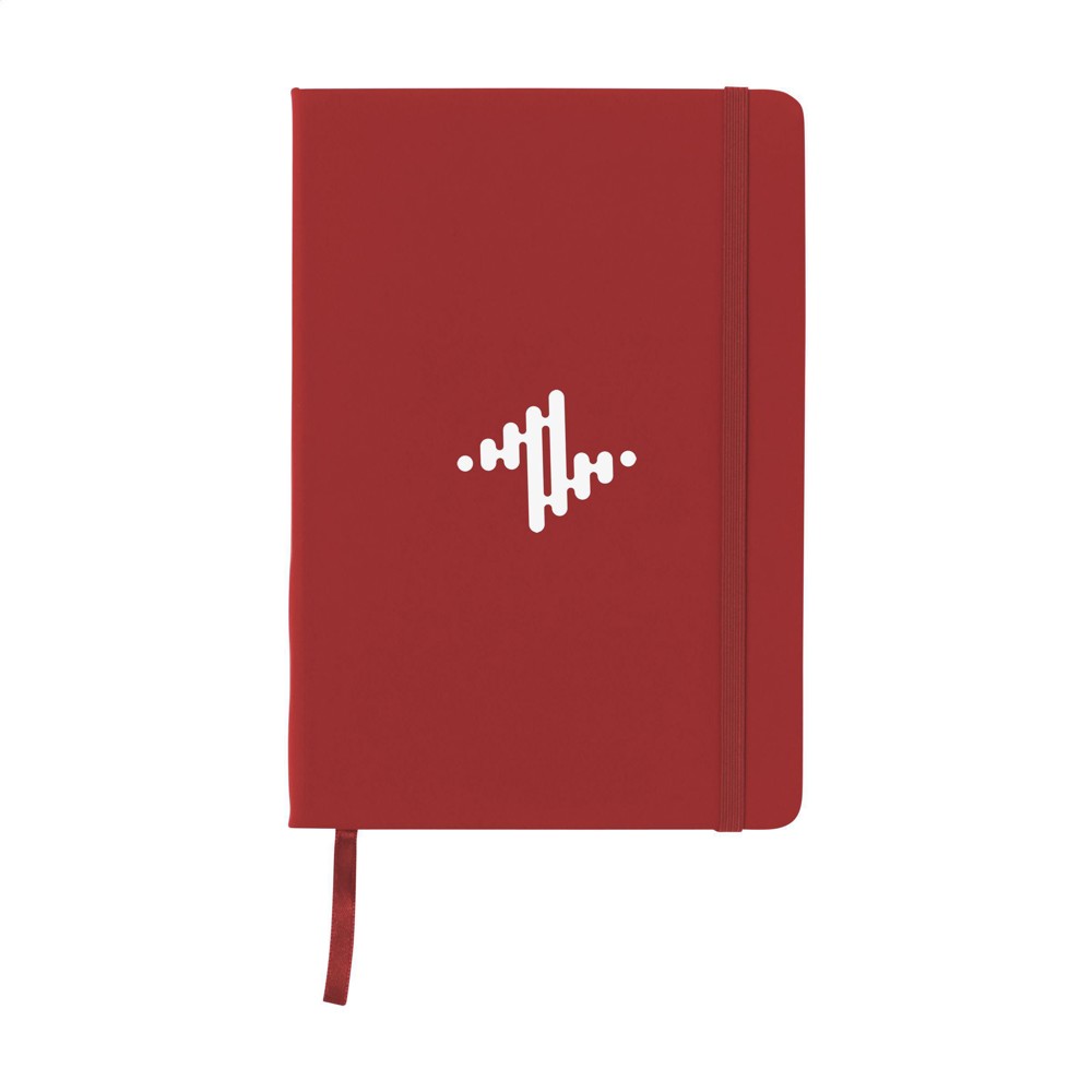 BudgetNote A5 Lines Notizbuch - rot (± PMS 200C)