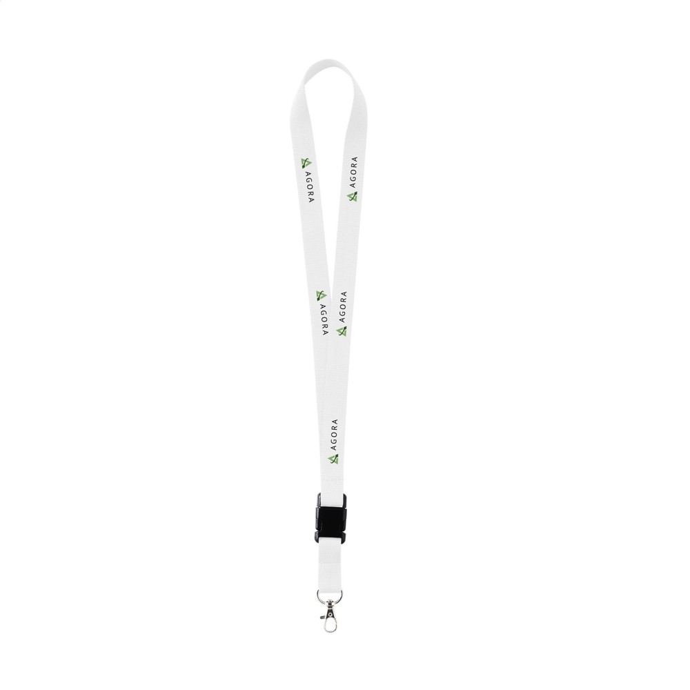 KeyCord 2 cm Schlüsselband - weiß (± PMS White)