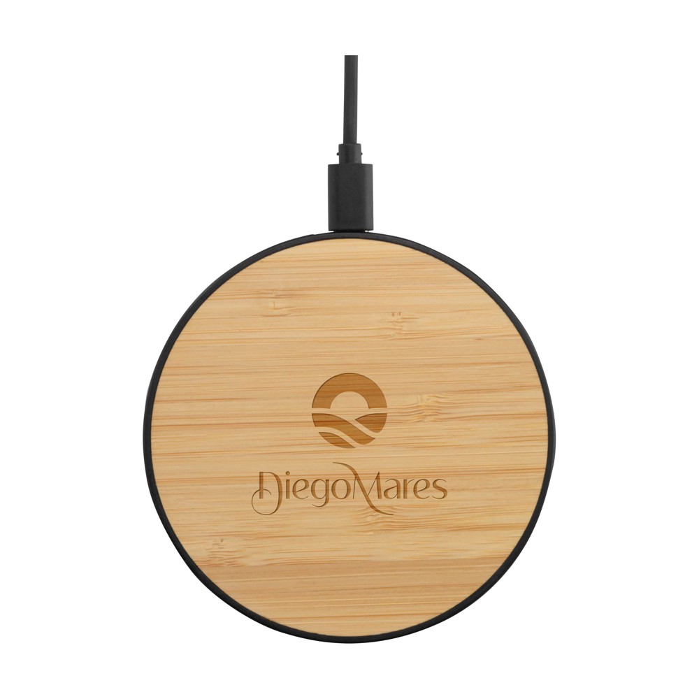 Bamboo 15W Wireless Fast Charger Schnelladegerät