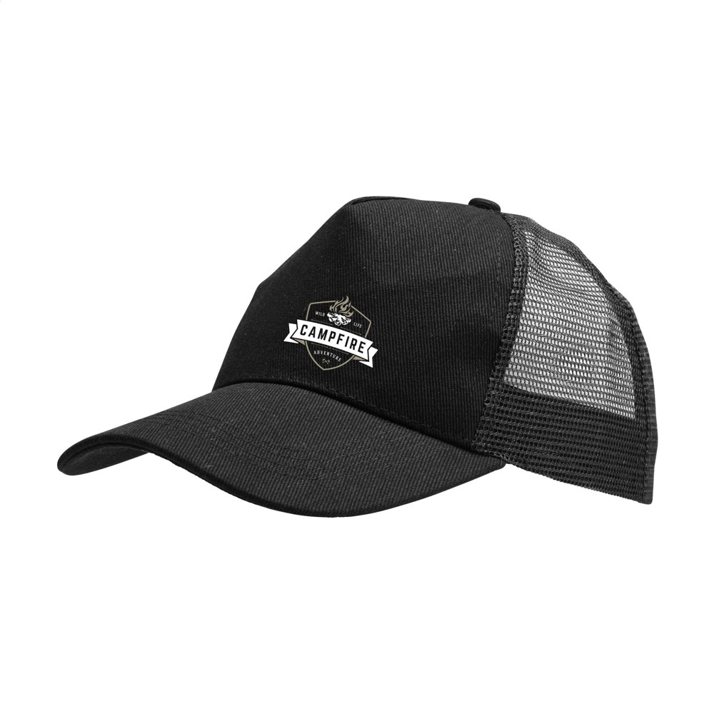 Trucker Recycled Cotton Kappe - schwarz