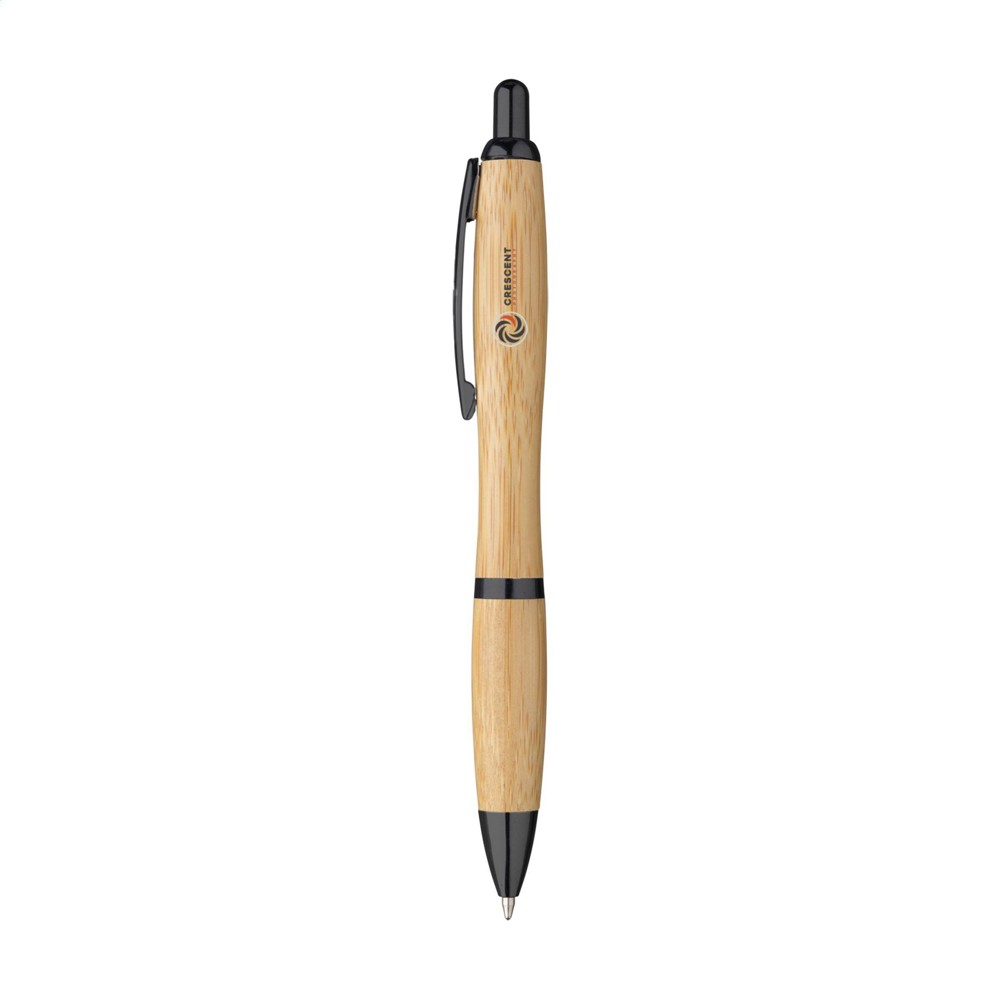 Athos Bamboo Kugelschreiber - schwarz (± PMS Black)