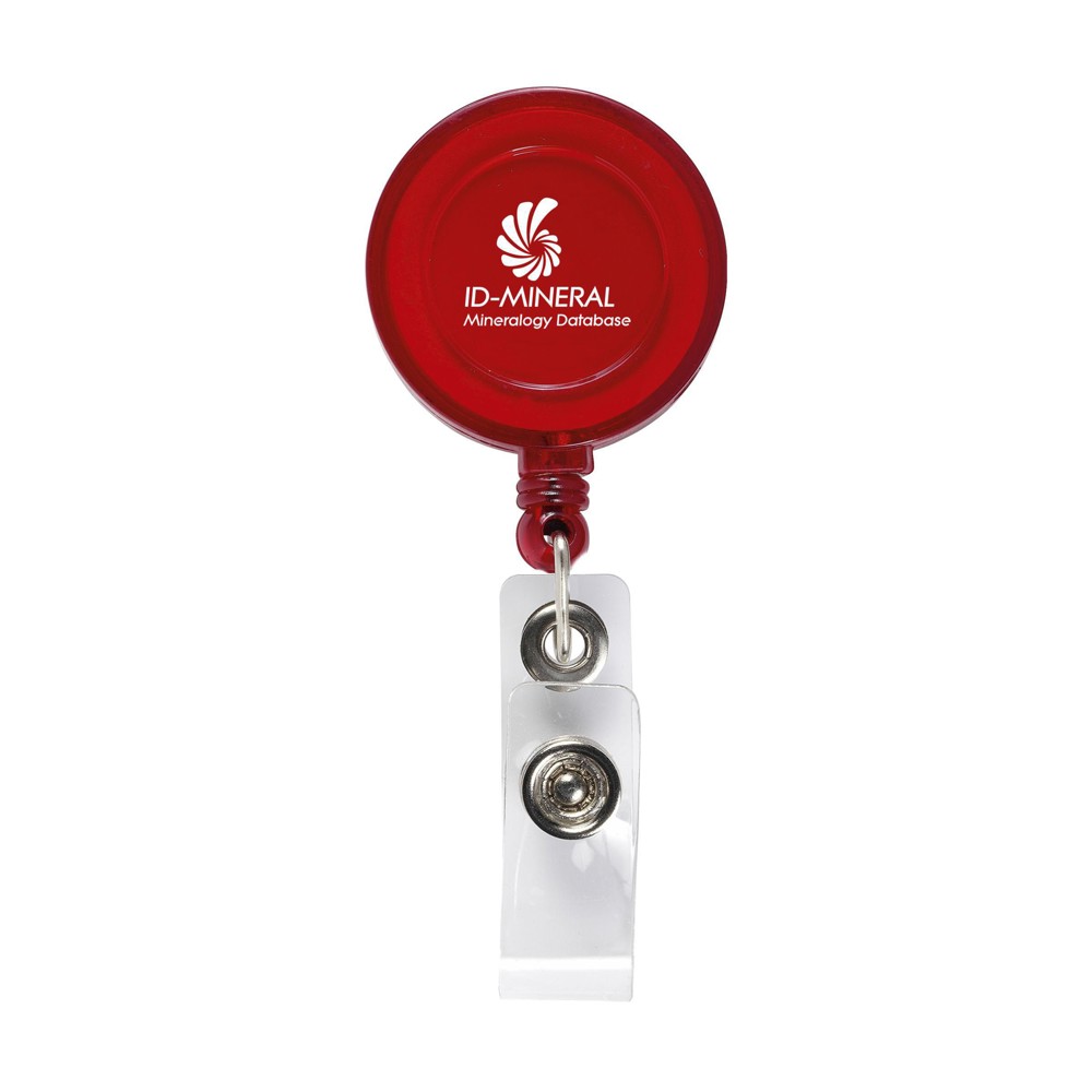 BadgeClip Badgehalter - transparent rot (± PMS 200)