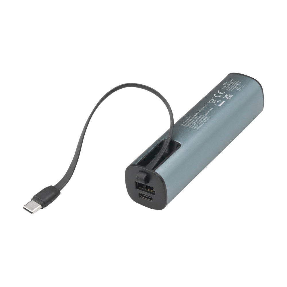 SlimBoost 5000 RCS R-Alu Powerbank Ladegerät - nordisches blau (± PMS 5425C)