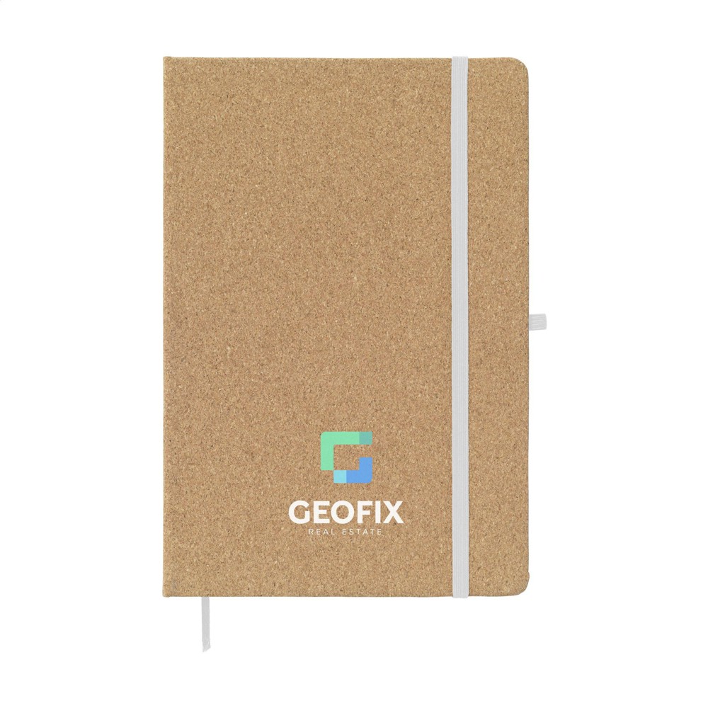 CorkNote A5 Notizbuch - weiß