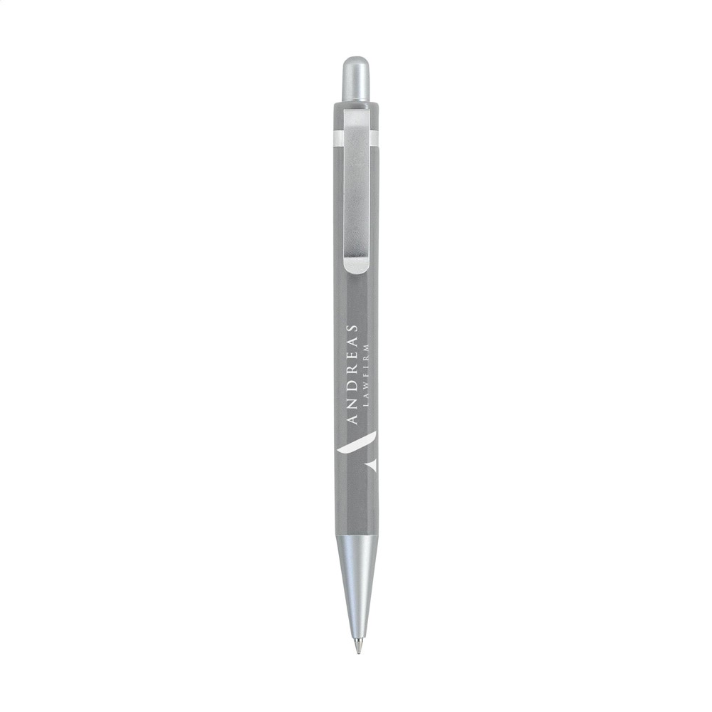 Boston Kugelschreiber - grau (± PMS Cool gray 8)