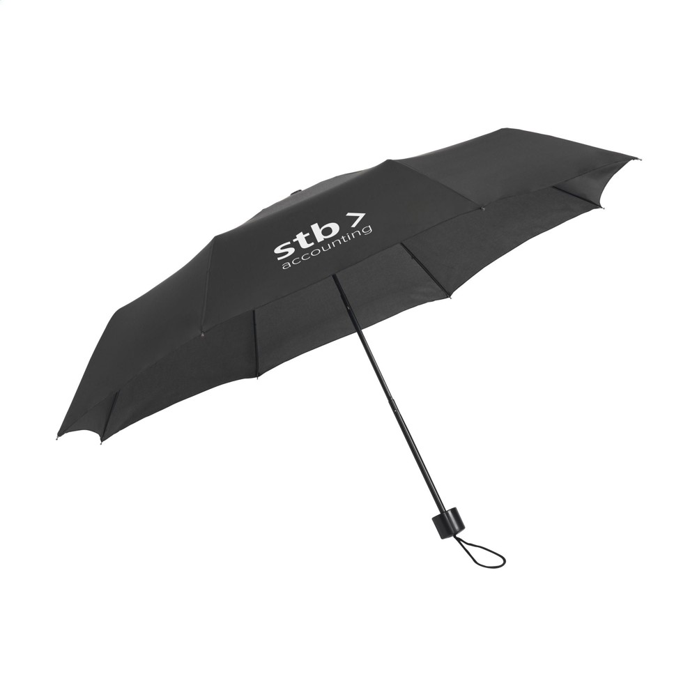 Colorado Mini faltbarer Regenschirm 21 inch - schwarz (± PMS Black)