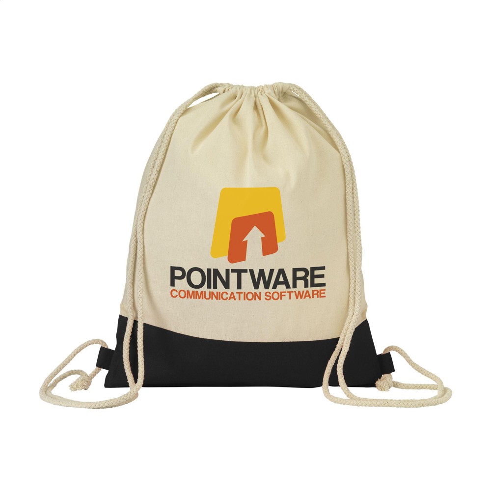 Cotton Promo (125 g/m²) Rucksack - schwarz (± PMS Black)