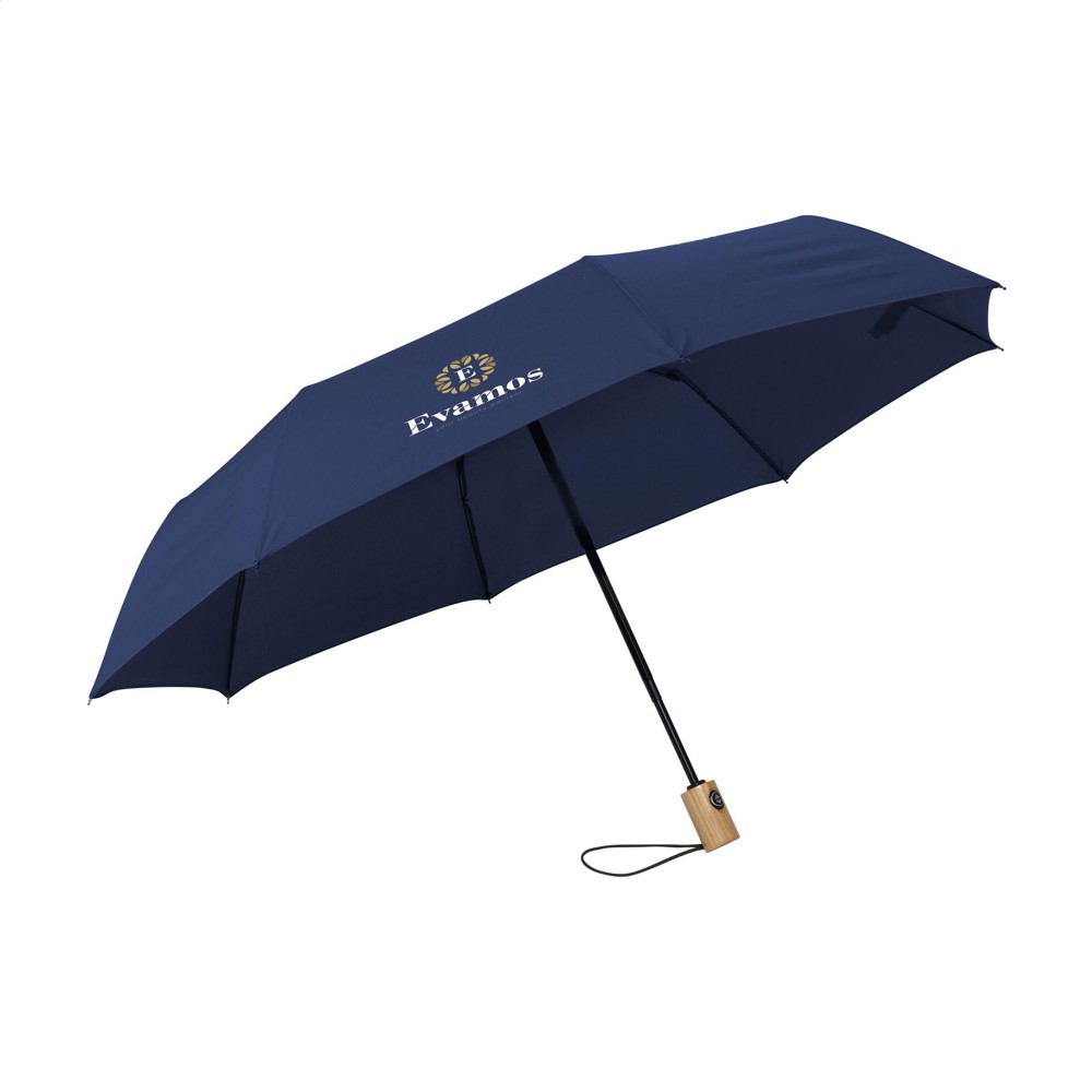 Michigan faltbarer RCS RPET-Regenschirm 21 inch - dunkel blau (± PMS 295C)