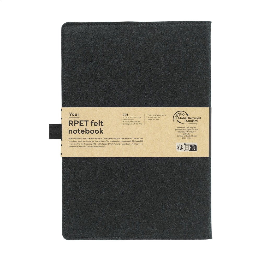 Felty GRS RPET Notebook A5 Notizbuch